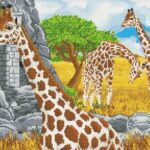 Grazing Giraffes 40x50 CB