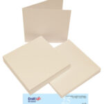 Craft UK white card & envelope 7x7" 25pack