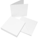Craft UK white card & envelopes 6x6" 50pack