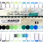 Studio Light Markers With Pvc Box-Nr. 01, Greens & Blues