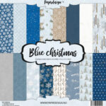 Papirdesign Blue Christmas 12x12"