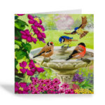 Birds card 18x18cm CB