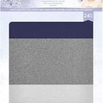 Crafters Companion Glittering snowflakes A4 card pack 24pcs