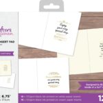 Crafters Companion insert pad everyday verses gold