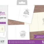 Crafters Companion insert pad everyday verses silver