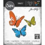 Sizzix Tim Holtz Thinlits die set butterflies 3pce