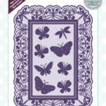 Creative expressions craft die frames and tagsButterfly rectangle