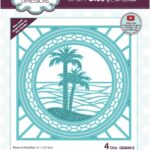 Creative expressions craft die stained glass beach palms