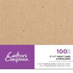 Dovecraft 5x7 kraft cards & envelopes 50pack